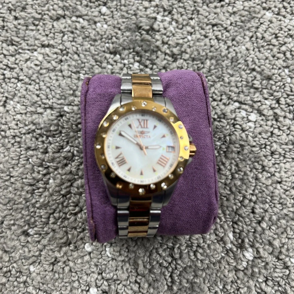 Invicta & Armitron Womens Watch Lot  3 Watches w/ White Invicta Case